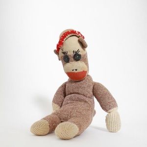 Vintage 1940s 50s Sock Monkey